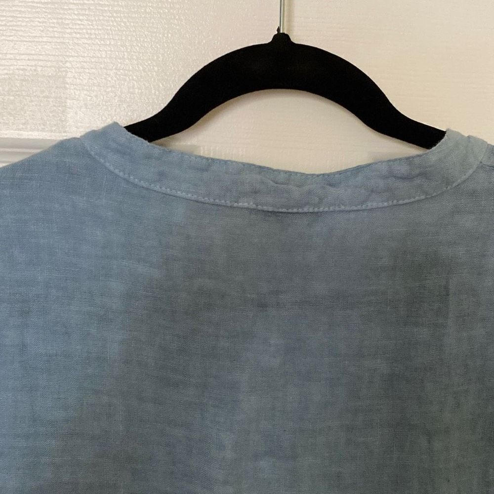 Women’s Francesca Bettini, Made in Italy, Blue Linen Dress, Size Medium - Picture 7 of 8